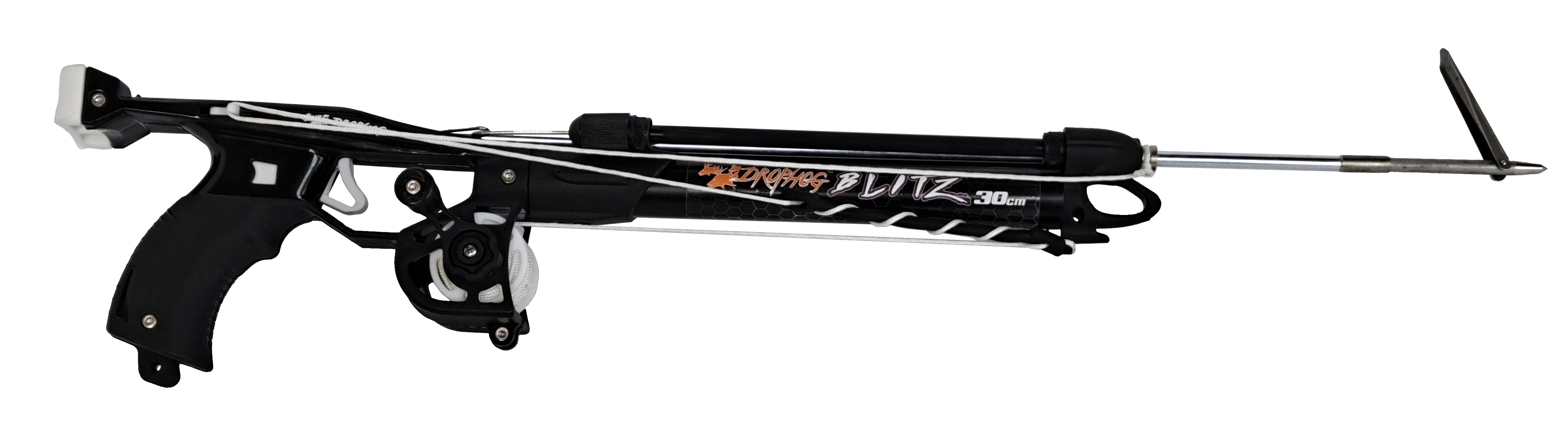 Drophog Blitz 30cm Class Speargun Total Package: Reel, Line, Bungee, Shaft & Tip