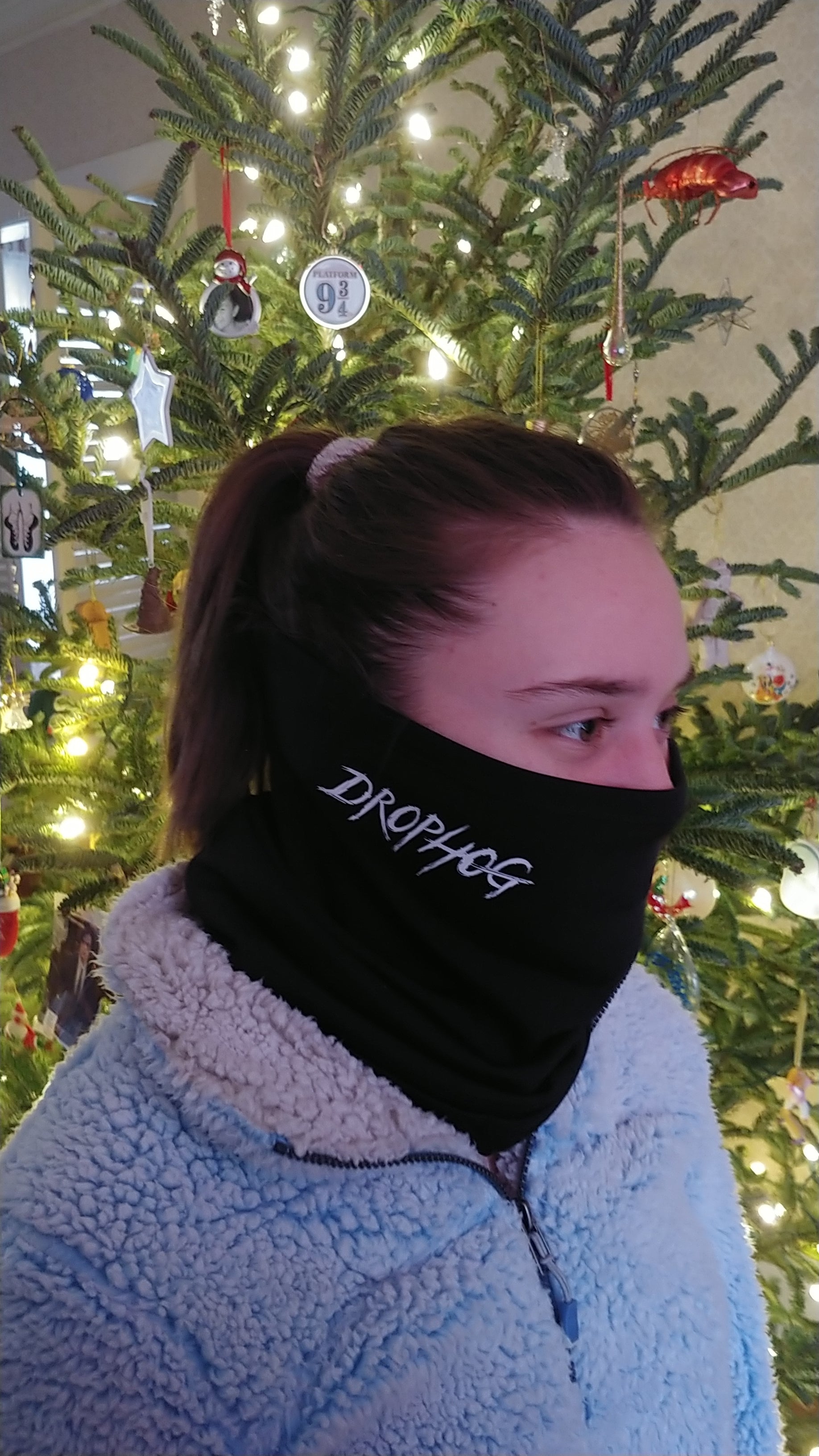 Drophog Polar Fleece Neck Gaiter, Balaclava, Scarf - Warm, soft