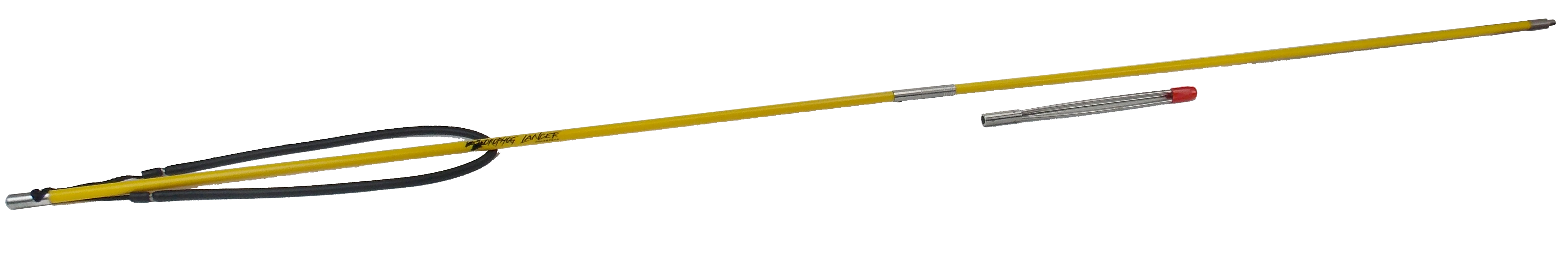 Drophog Lancer Travel 72 Inch Fiberglass 2-piece Polespear W/11" Paralyzer Tip & 28" Latex Band